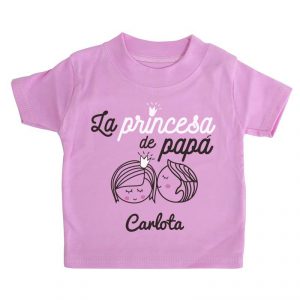 camiseta-bebe-personalizada-la-princesa-de-papa
